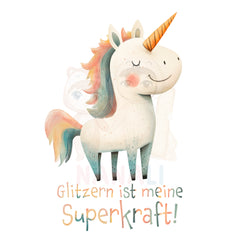 Bügelbild Glitzern ist meine Superkraft - BS018