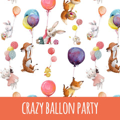 Crazy ballon party Bio Jersey 48cm Stoffrest 18,51€/m