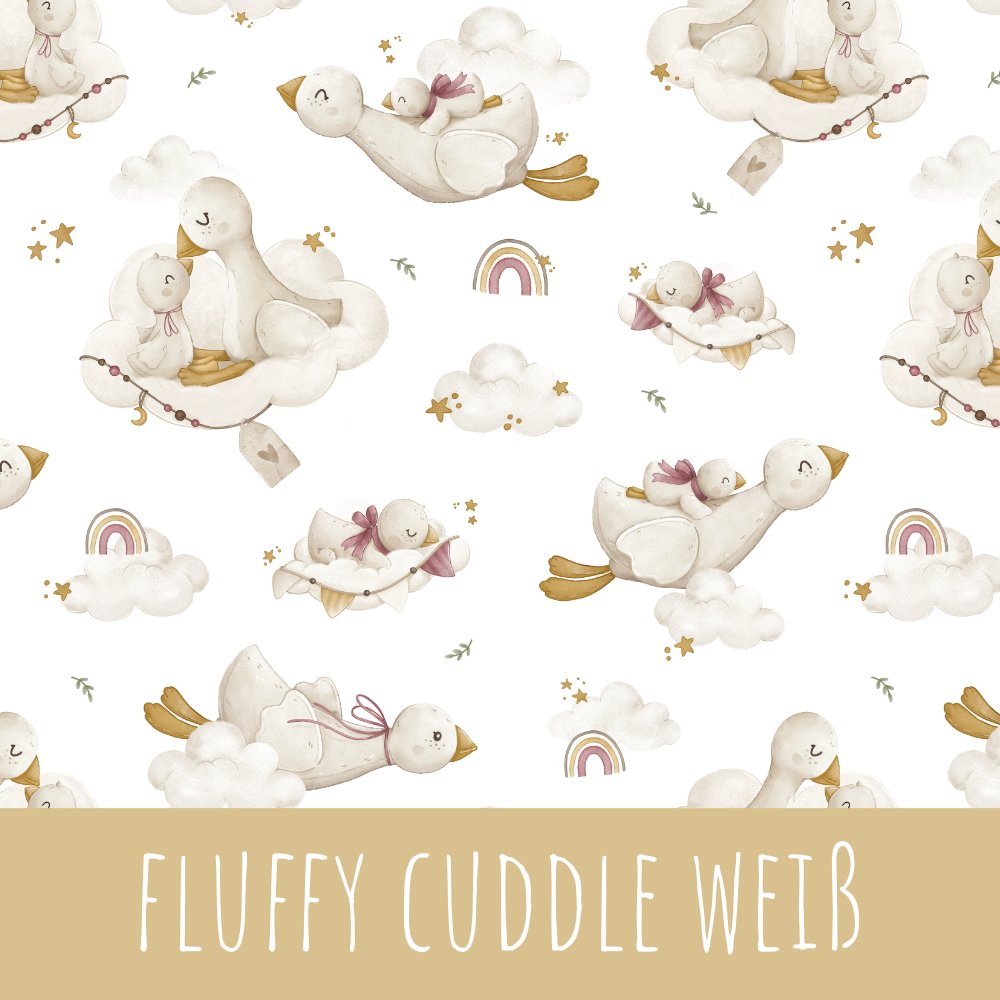 Fluffy cuddle weiß Bio Sommersweat