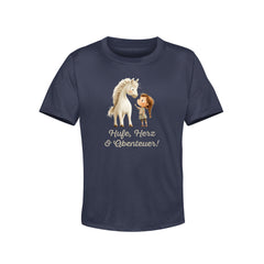 Kinder T-Shirt Hufe, Herz & Abenteuer