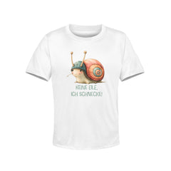 Kinder T-Shirt Keine Eile, ich schnecke!