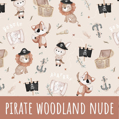 Pirate Woodland nude Bio Sommersweat 100cm Stoffrest 20,61€/m