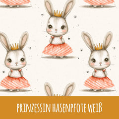 Prinzessin Hasenpfote weiß Bio Jersey