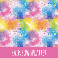 rainbow splatters Vorbestellung (Stoffart wählbar)