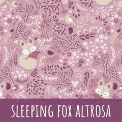 Sleeping fox altrosa Baumwolle