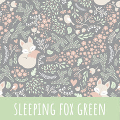 Sleeping fox green Bio Jersey 20cm Stoffreste 17,91€/m