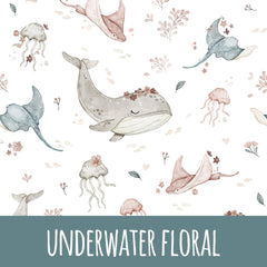 Underwater floral Bio Jersey 27cm Stoffreste 17,91€/m