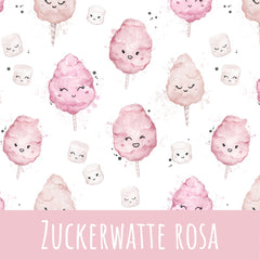 Zuckerwatte rosa Baumwolle 47cm Stoffreste 15,3€/m