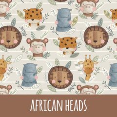 African heads Vorbestellung (Stoffart wählbar) - Mamikes