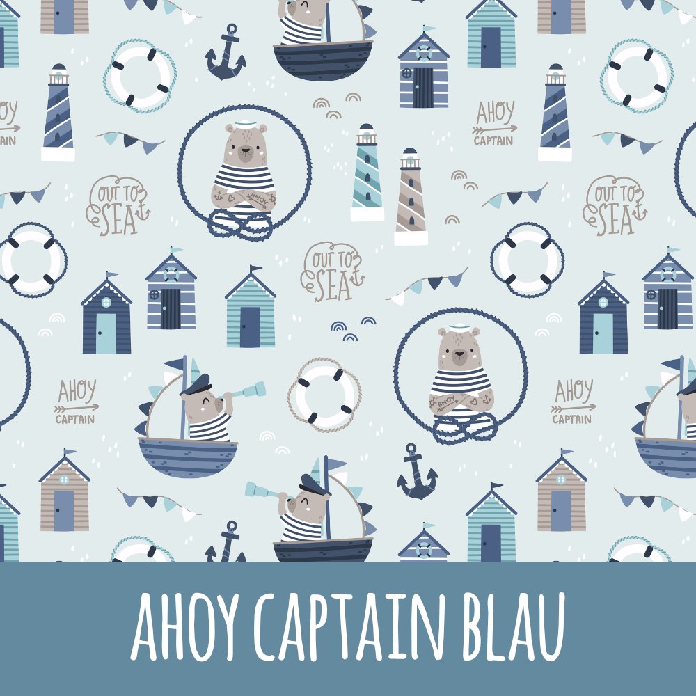 Ahoy captain blau Bio Jersey - Mamikes