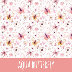 Aqua butterfly Baumwolle - Mamikes