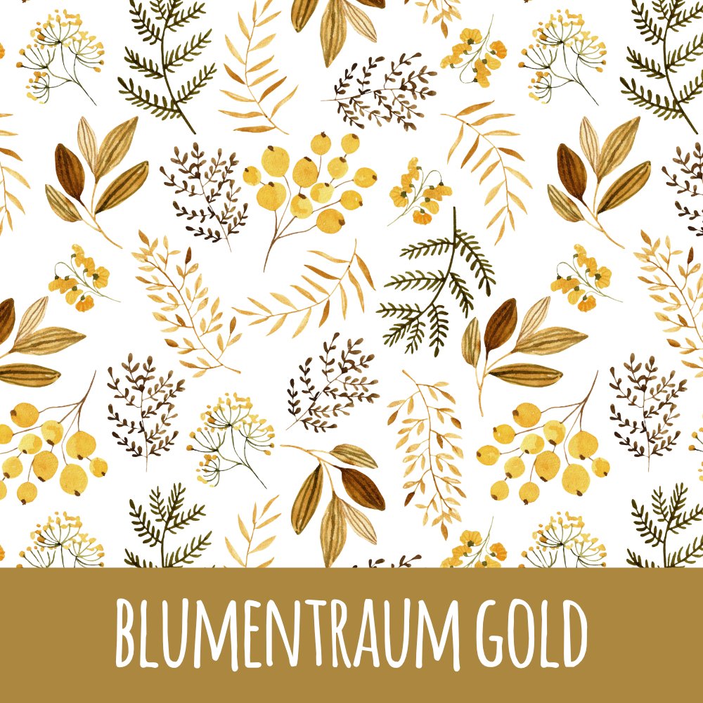 Blumentraum gold Bio Jersey - Mamikes