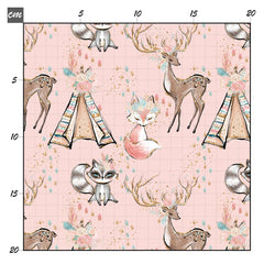 Boho animals rosa Bio Jersey - Mamikes