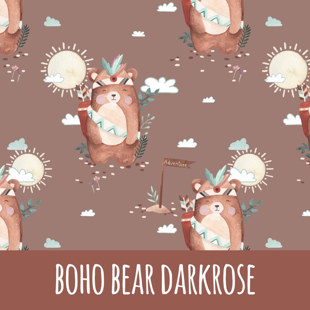 Boho bear darkrose Vorbestellung (Stoffart wählbar) - Mamikes