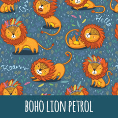 Boho lion petrol Bio Jersey - Mamikes