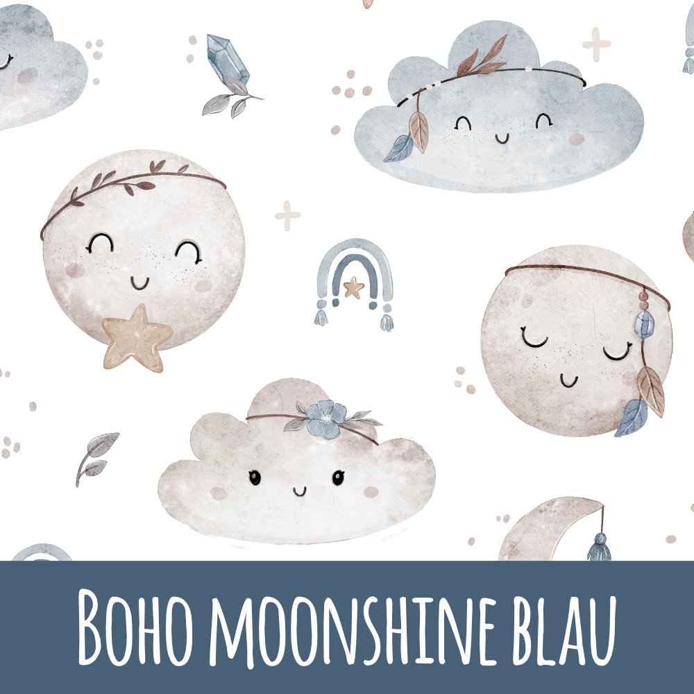 Boho moonshine blau Vorbestellung (Stoffart wählbar) - Mamikes