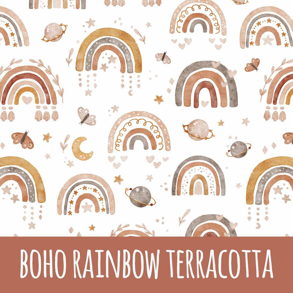 Boho rainbow terracotta Baumwolle - Mamikes