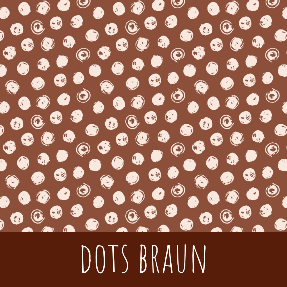 Dots braun Bio Jersey - Mamikes