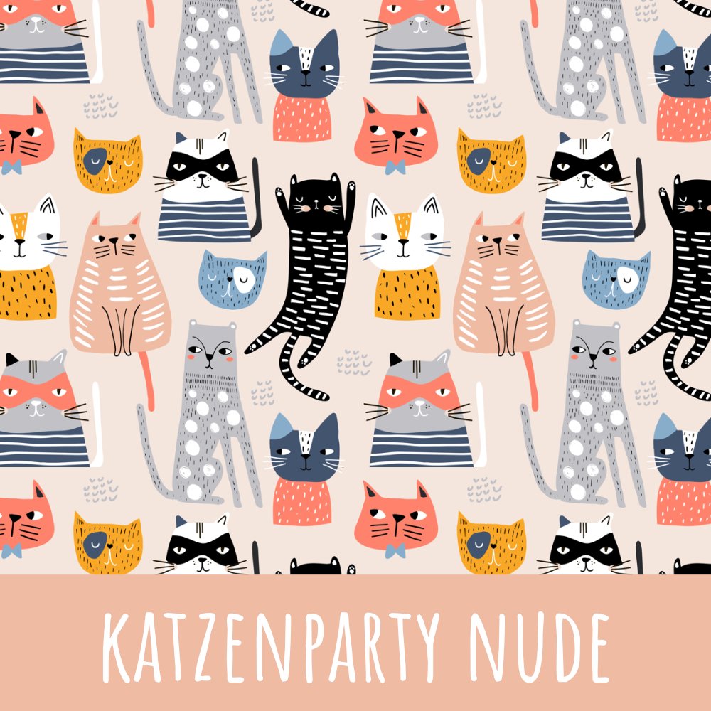 Katzenparty nude Bio Jersey - Mamikes