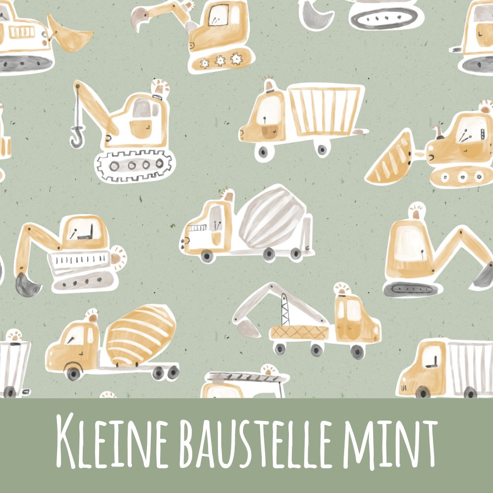 Kleine Baustelle mint Vorbestellung (Stoffart wählbar) - Mamikes