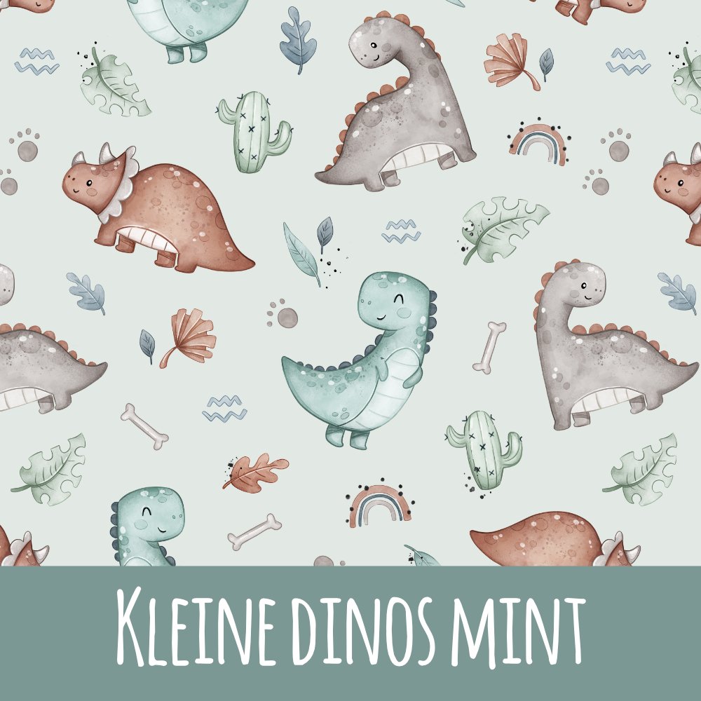 Kleine Dinos mint Bio Jersey - Mamikes