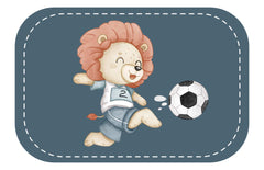 Kunstleder Patch (Farbe wählbar) 18.Fussball Löwe - Mamikes