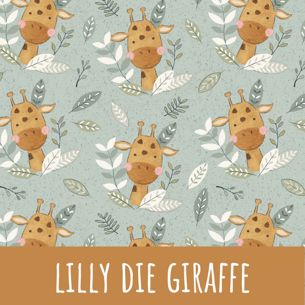 Lilly die Giraffe Vorbestellung (Stoffart wählbar) - Mamikes