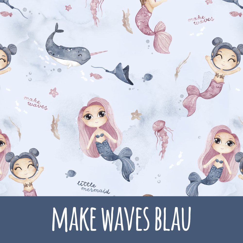 Make waves blau Bio Jersey - Mamikes