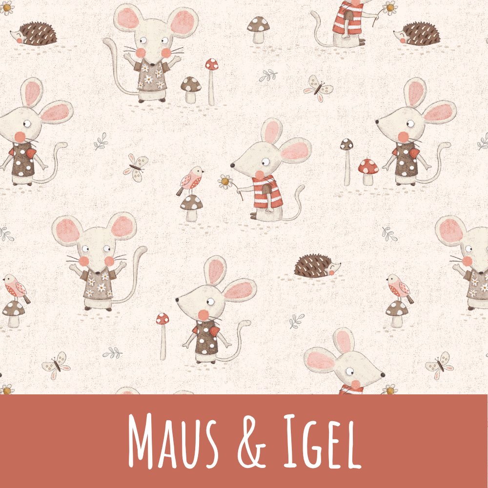 Maus und Igel Bio Jersey - Mamikes