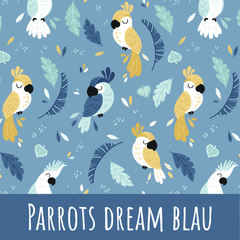 Parrots dream blau Bio Jersey - Mamikes