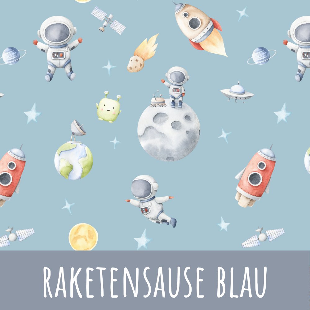 Raketensause blau Bio Jersey - Mamikes