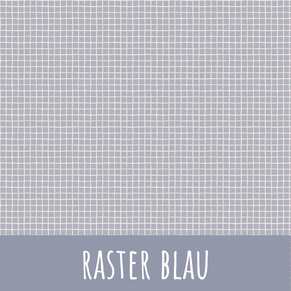 Raster blau Bio Jersey - Mamikes