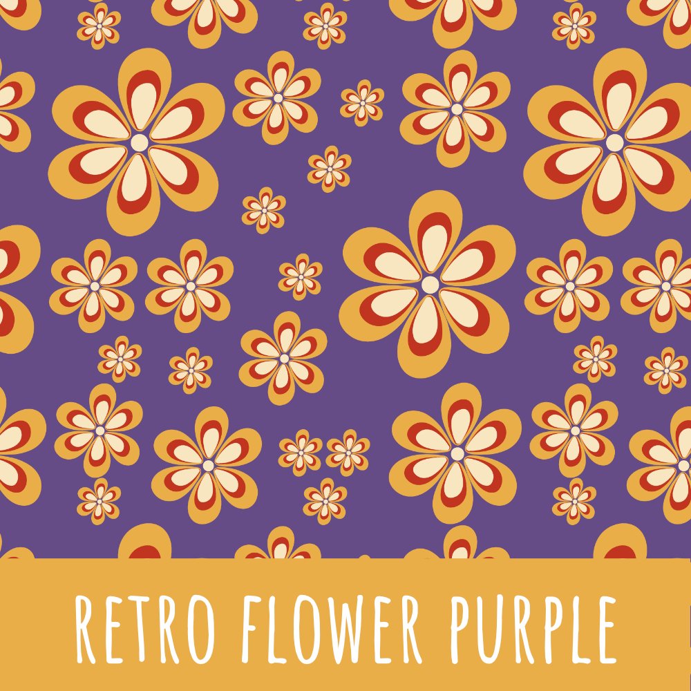 Retro flower purple Bio Jersey - Mamikes