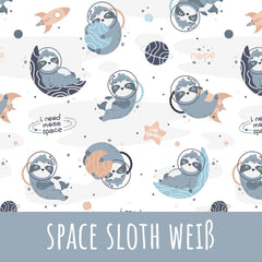 Space sloth weiß Baumwolle - Mamikes