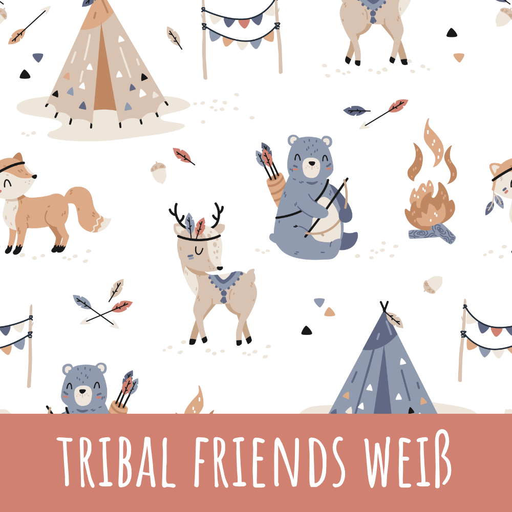 Tribal friends weiß Bio Jersey - Mamikes