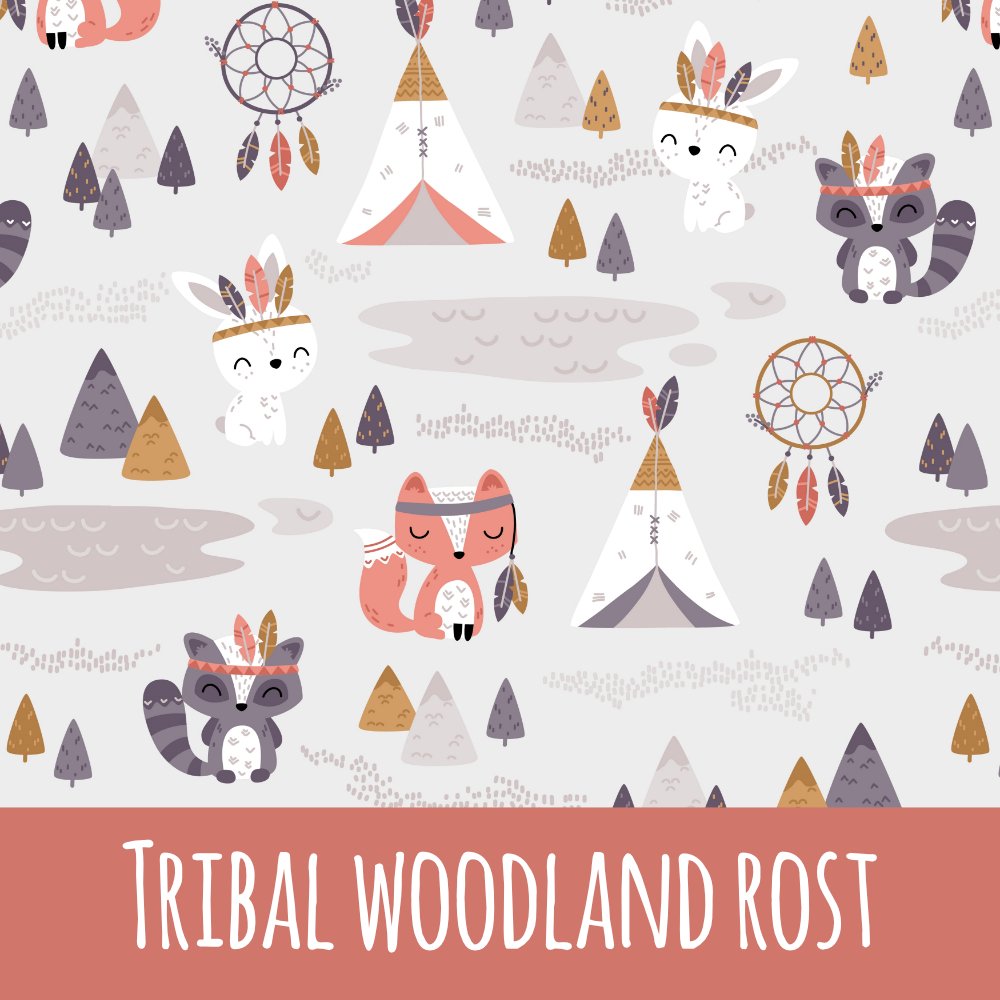 Tribal woodland rost Vorbestellung (Stoffart wählbar) - Mamikes