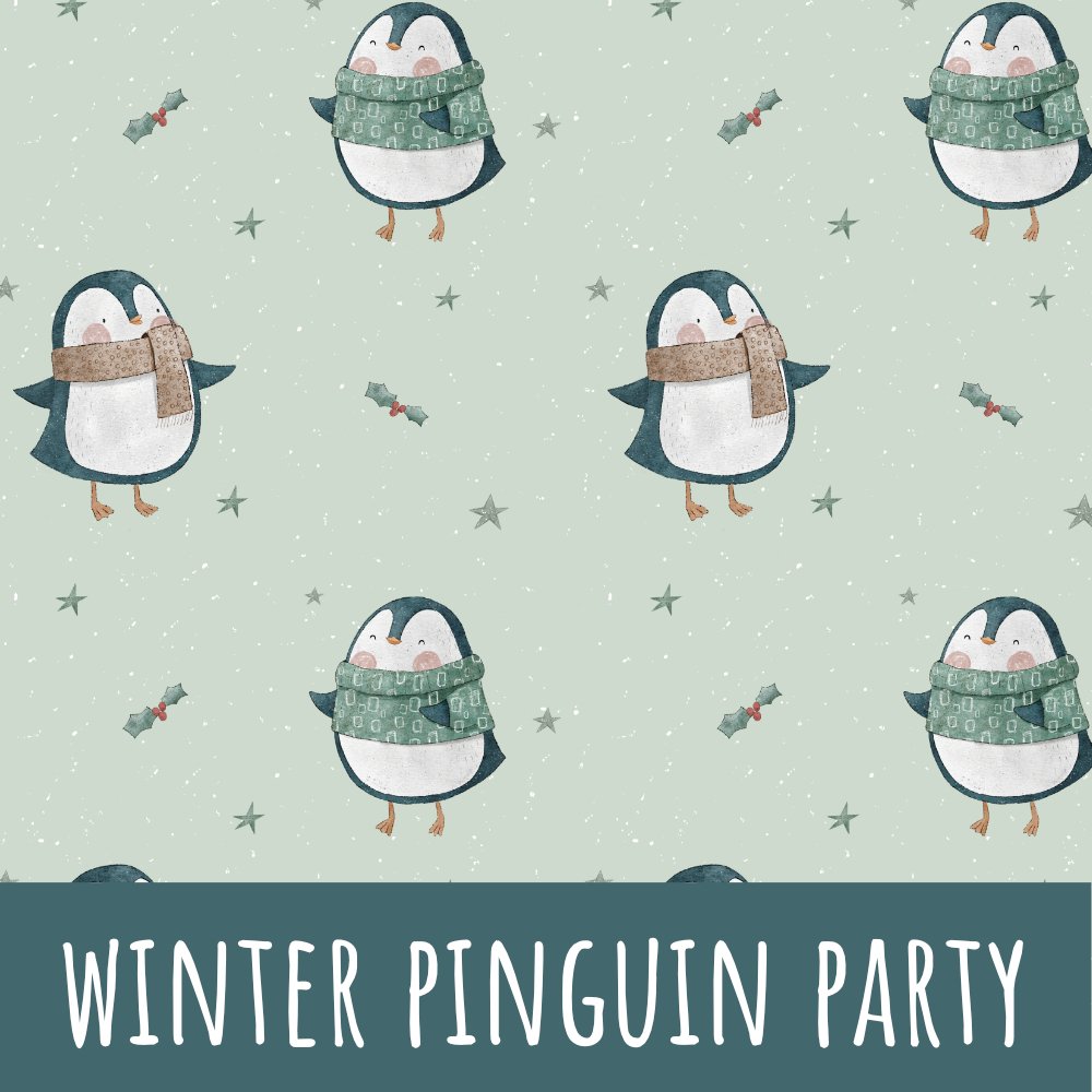 Winter Pinguin Party Bio Jersey - Mamikes