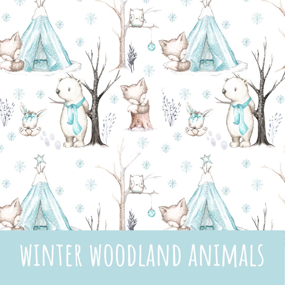 Winter woodland animals Baumwolle - Mamikes