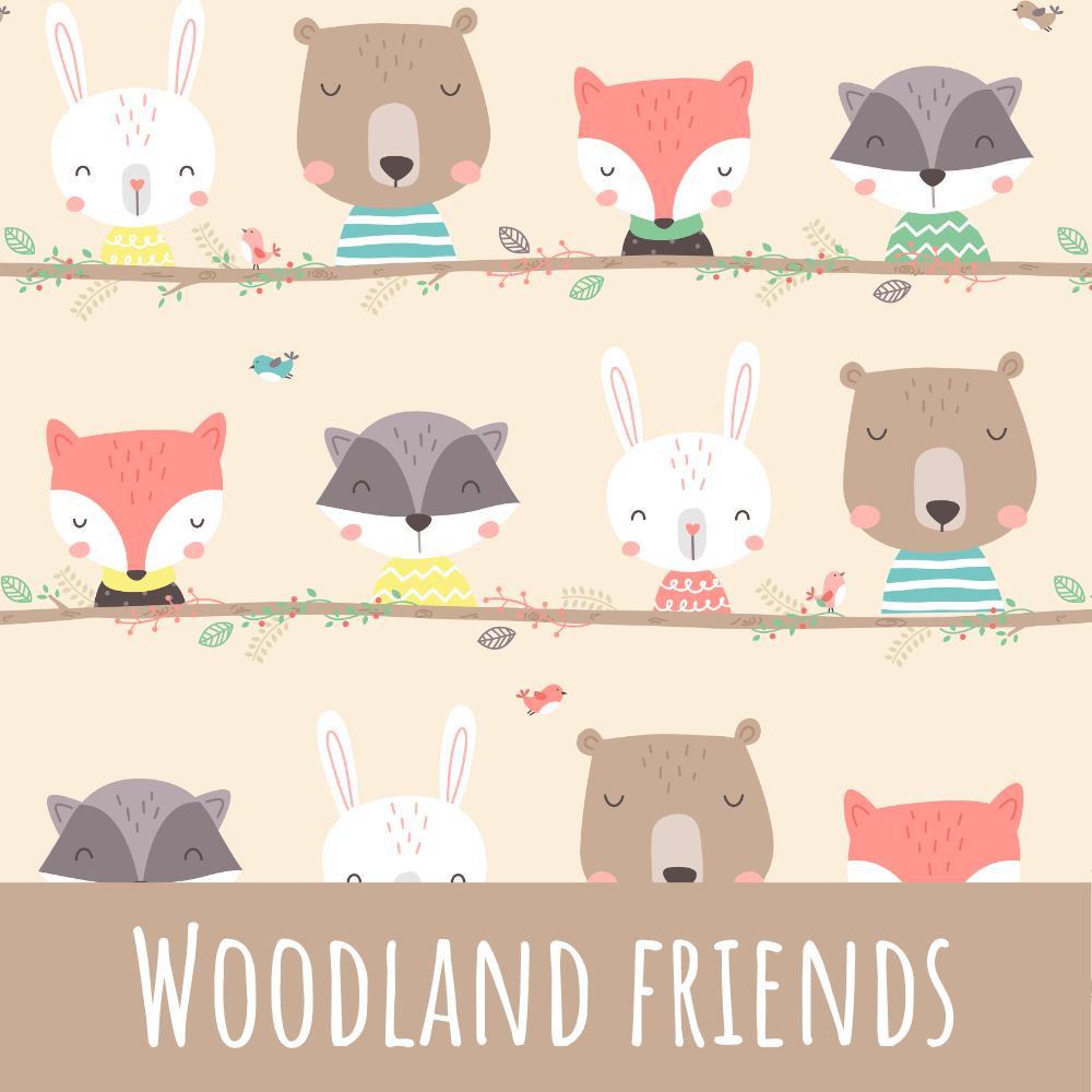 Woodland friends Baumwolle - Mamikes