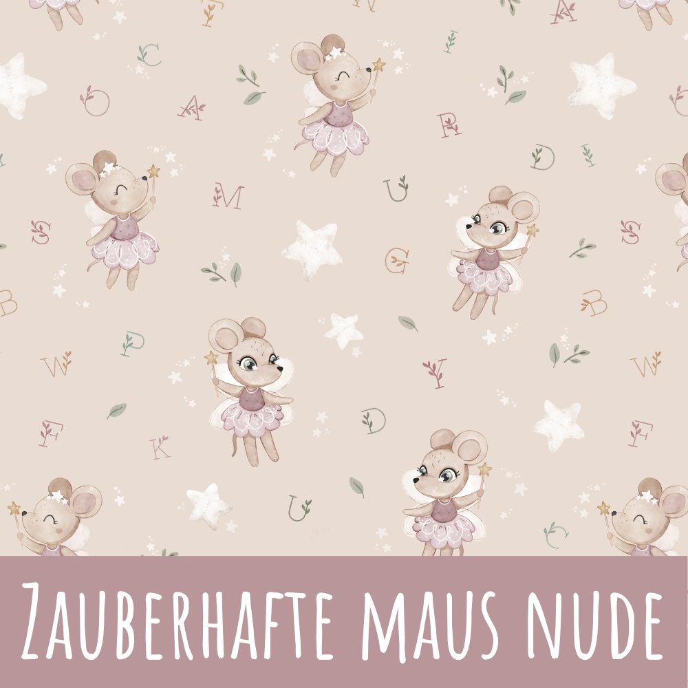 Zauberhafte Maus nude Bio Jersey - Mamikes